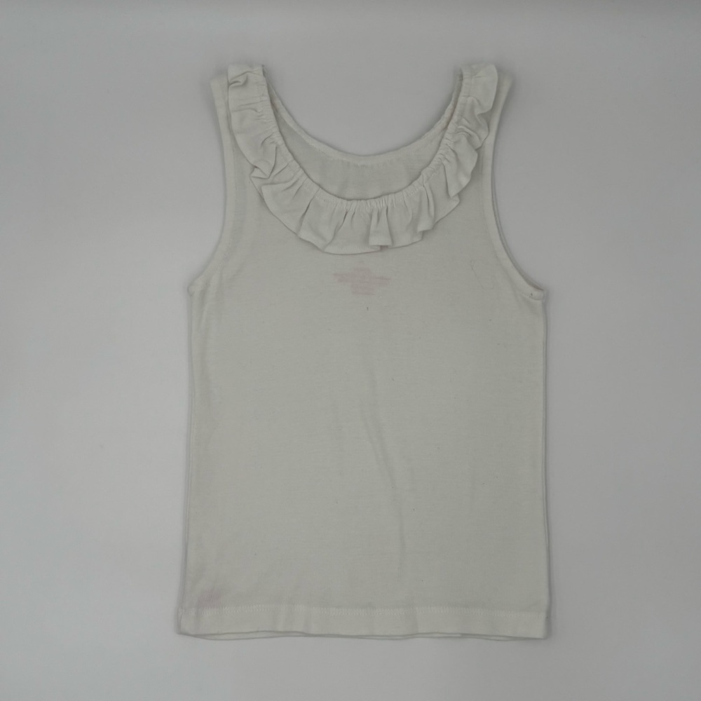 Pink Chicken Cream Ruffle Tank Top - Picture 5 of 6